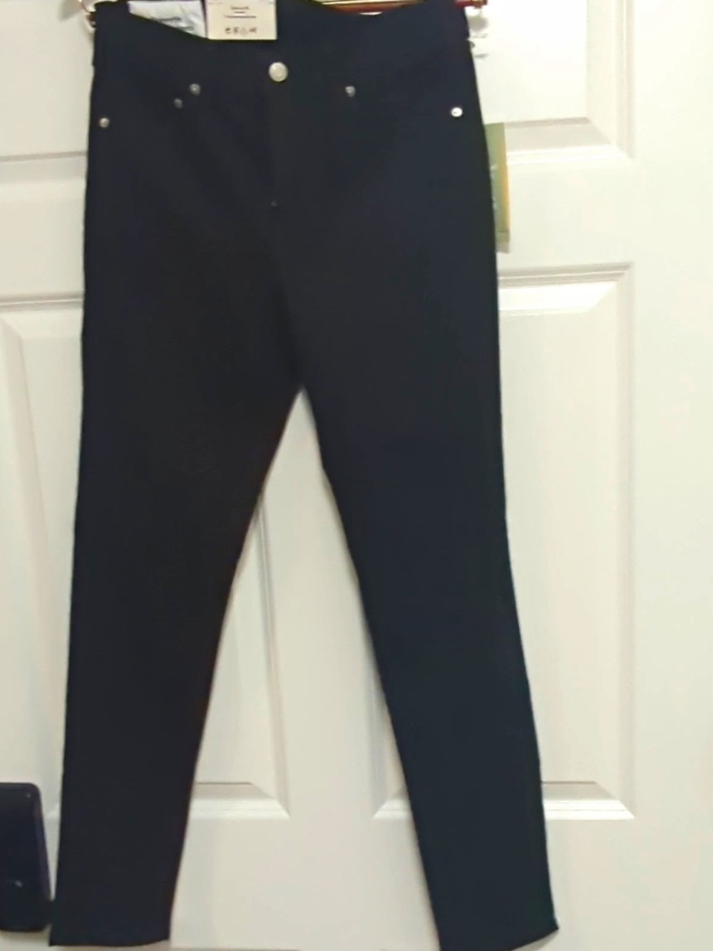 HM Mens Skinny Fit Stretch Jeans 30x32 Black Denim Coupe Moulante Pants New Tags